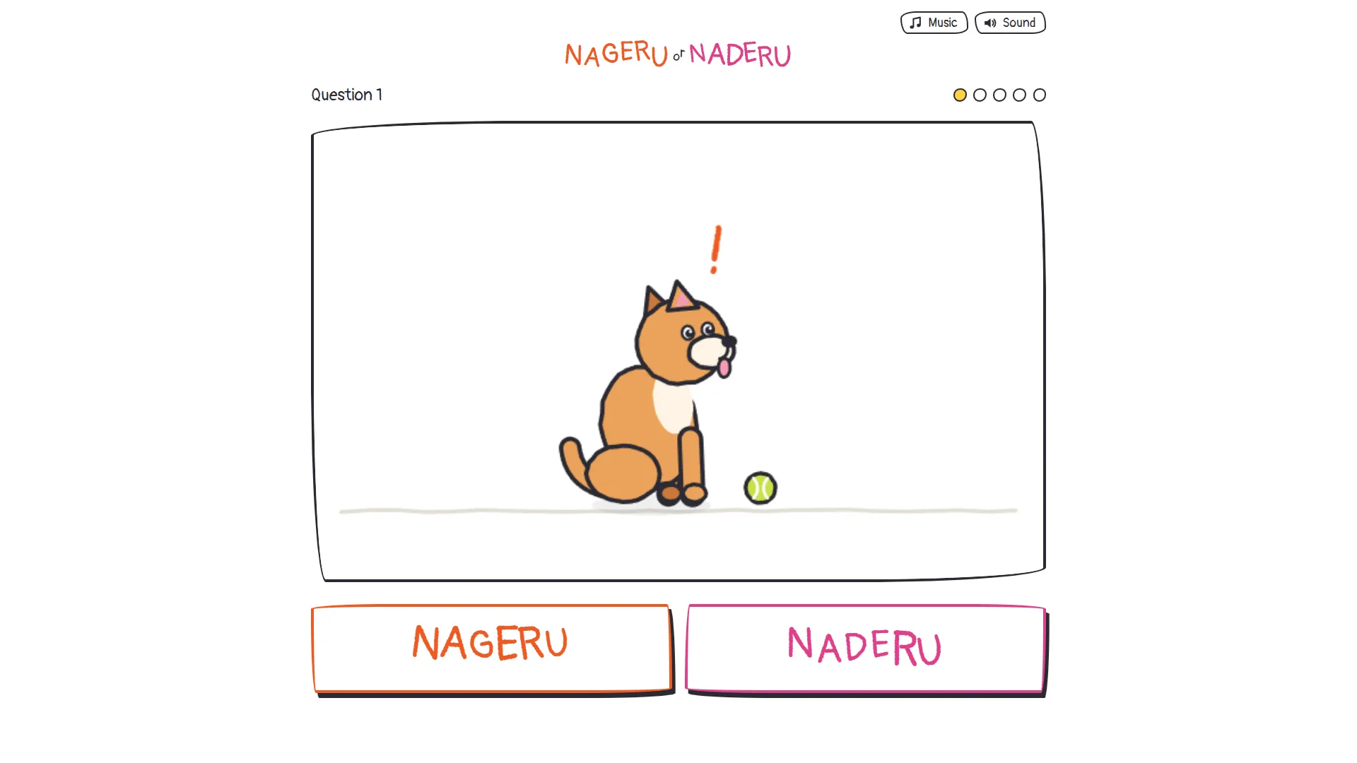 A question in progress